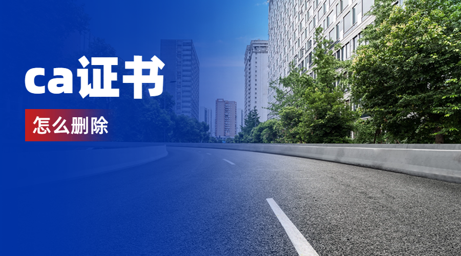 ca证书怎么删除