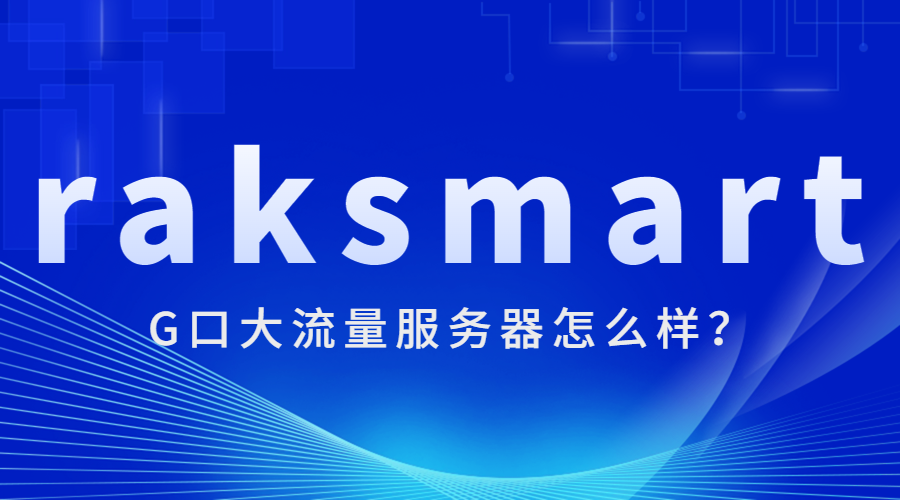 raksmart的G口大流量服务器怎么样?