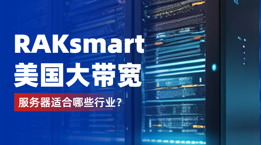 RAKsmart的美国大带宽服务器适合哪些行业?