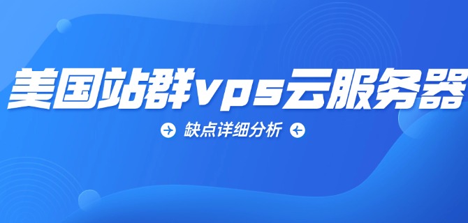 美国站群vps云服务器缺点详细分析
