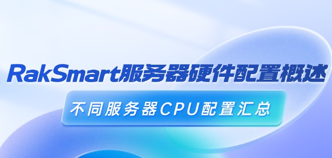 RakSmart服务器硬件配置概述：不同服务器CPU配置汇总